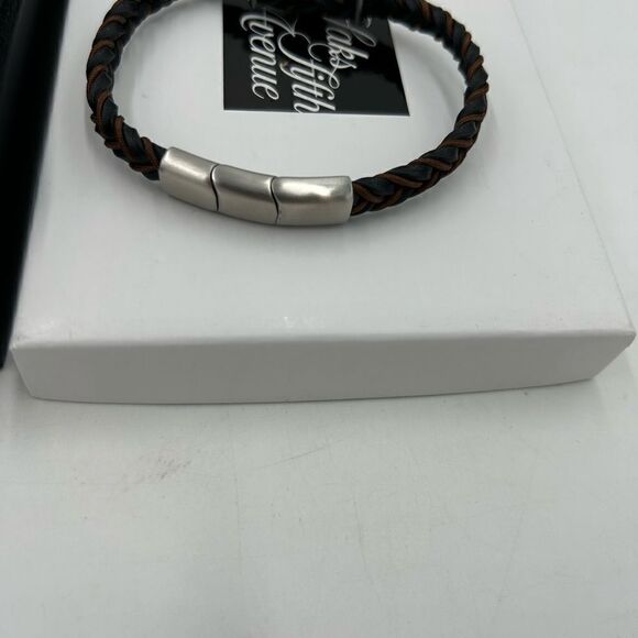 Men’s Jan, Leslie, braided leather bracelet - Picture 5 of 7